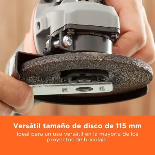 Black+Decker ▫️ Esmeril angular compacto com fio de 15 mm, 710 W, BEG010-QS, 3