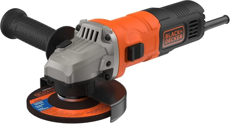Black+Decker ▫️ Esmeril angular compacto com fio de 15 mm, 710 W, BEG010-QS,