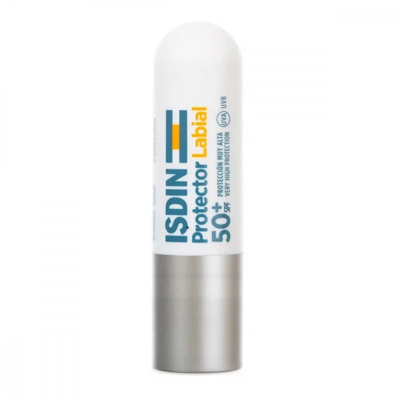 ISDIN Bálsamo labial SPF50+ Unissexo, sem perfume, branco, 4 g (embalagem de 1)