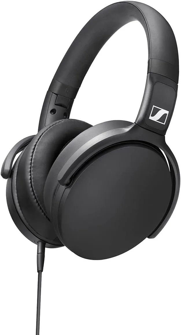 Sennheiser ▫️ HD 400S - Auscultadores circumaurais com controlo remoto inteligente universal, cor preta