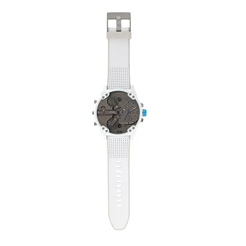 Diesel ▫️ Relógio Mr. Daddy para homem, mecanismo de quartzo multifunções com bracelete em pele, sintética ou silicone 4