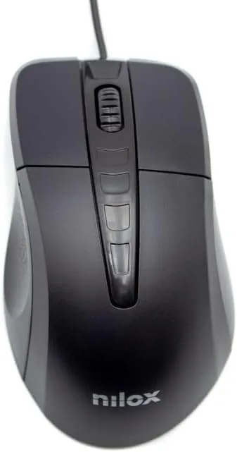 Nilox ▫️ RATO ÓPTICO 1000 dpi - Preto, MOUSB1001