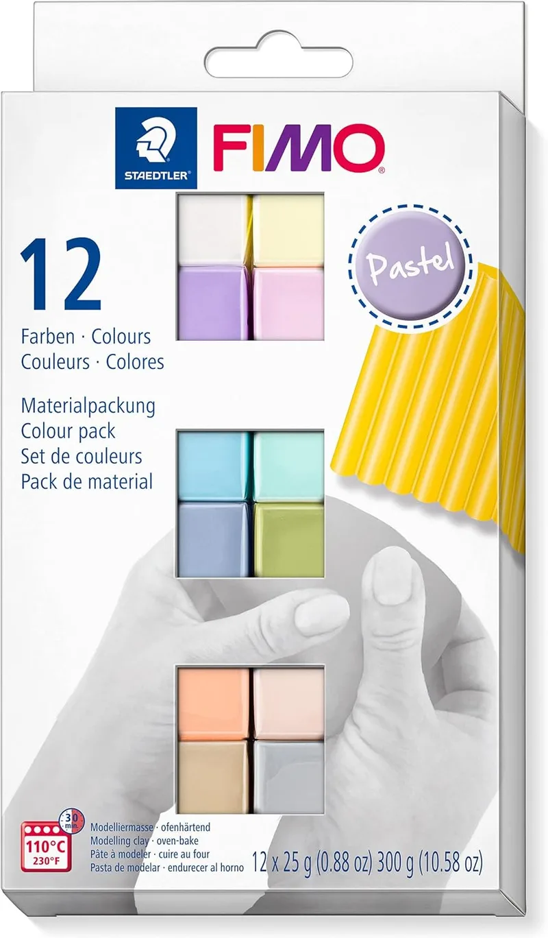 STAEDTLER ▫️ FIMO Soft 8023 C Colour Pack – 12 x 25 g, Pastel