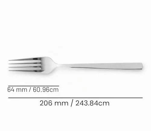 Arcos ▫️ Série Capri - Conjunto de talheres de 24 peças numa caixa de presente (6 facas + 12 colheres + 6 garfos) - Monobloco de uma única peça em aço inoxidável prateado 5