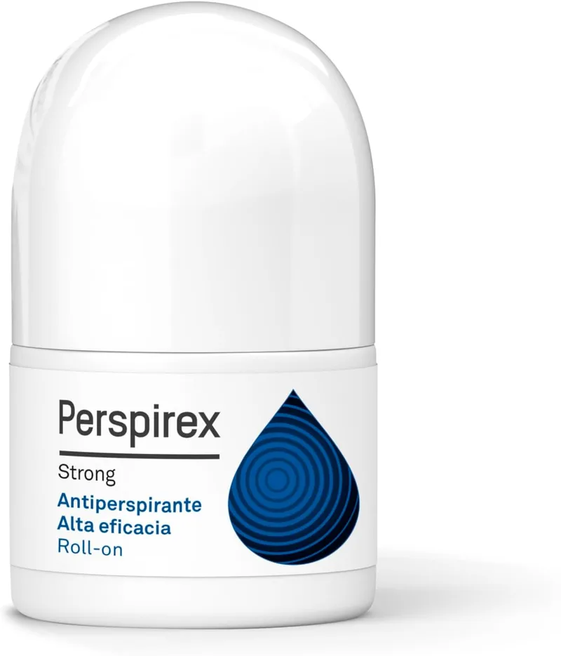 PERSPIREX ▫️ ® | Strong | Desodorizante antitranspirante para as axilas em roll-on com elevada eficácia e proteção antitranspirante até 5 dias | Para pessoas que sofrem de transpiração excessiva | 20 ml