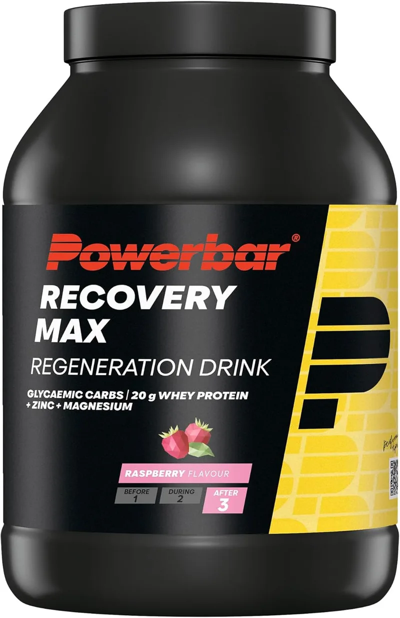 PowerBar ▫️ Recovery 2.0 (1144 g) Bebida refrescante de framboesa para durante e após o treino Após o treino