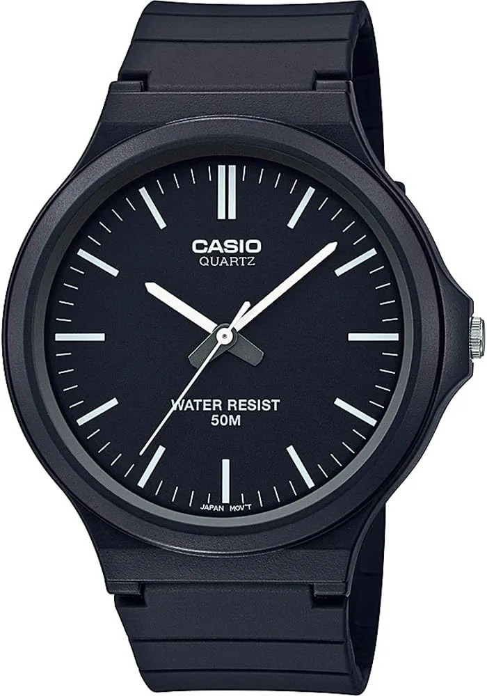 Casio ▫️ Relógio analógico de quartzo unissexo da coleção com bracelete em resina