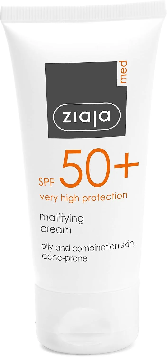 Ziaja ▫️ SPF 50+ Creme facial protetor matificante Med