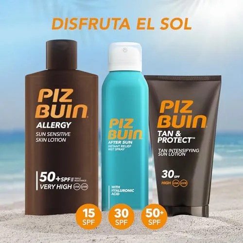 Piz Buin ▫️ Allergy Loção Solar para Pele Sensível FPS 50, Protetor Solar, 200 ml 6