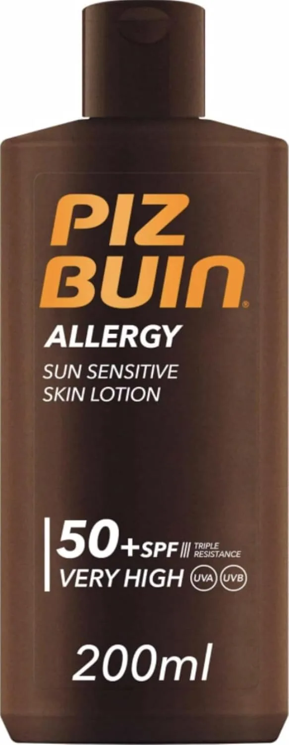 Piz Buin ▫️ Allergy Loção Solar para Pele Sensível FPS 50, Protetor Solar, 200 ml
