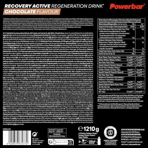 PowerBar ▫️ Recovery 2.0 (1144 g) Campeão de chocolate para durante e após o treino Após o treino 6