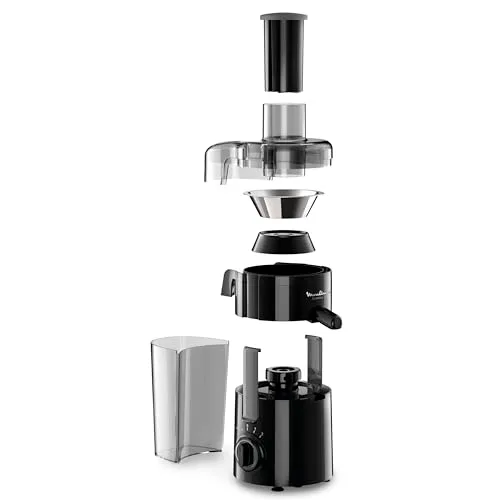 Moulinex ▫️ Frutelia JU370810 - Liquidificador de 350 W, abertura de grande diâmetro, design compacto, 2 velocidades, filtro em aço inoxidável, recipiente de 950 ml, peças removíveis adequadas para a máquina de lavar louça 2
