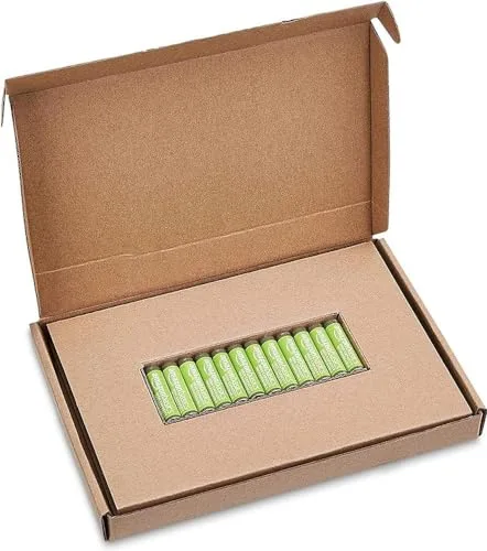 Amazon Basics ▫️ embalagem de 12 pilhas AAA NiMH recarregáveis de alta capacidade, 850 mAh, 1,2 V, recarregáveis até 500 vezes, pré-carregadas 4