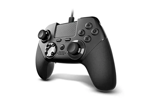 KROM ▫️ KAISER – Gamepad com fio para PC, PS3 e PS4, joysticks e gatilhos analógicos, alavancas traseiras configuráveis, design de competição 2