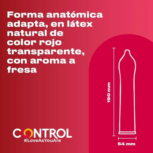 CONTROL ▫️ Preservativos Strawberry - Caixa com 144 preservativos 3