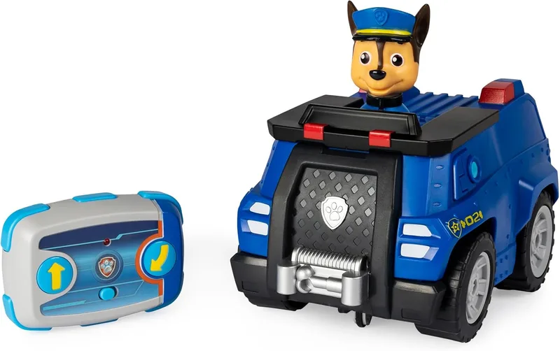 Paw Patrol Paw Patrol Paw Patrol - Carro de perseguição com controlo remoto Carro RC de perseguição bidirecional, 2.4GHZ até 76m - Brinquedos Paw Patrol Paw Patrol - Brinquedos para crianças a partir dos 3 anos