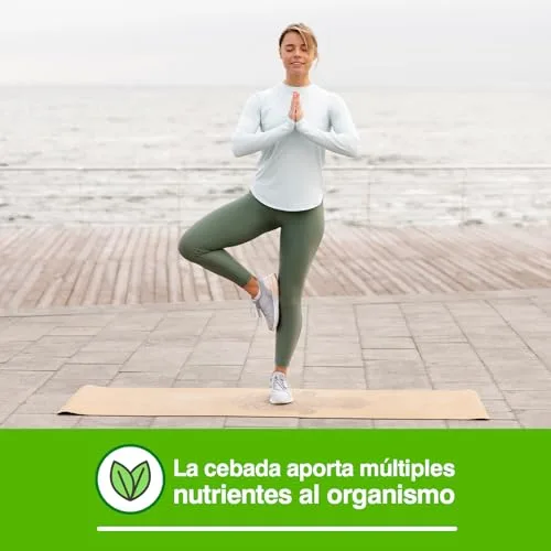 Soria Natural ▫️ Verde de Cevada – Ajuda a equilibrar o seu organismo – Contém um elevado teor de ácidos gordos essenciais, antioxidantes, oligoelementos e enzimas – 100% natural – 240 cápsulas de 580 mg 3
