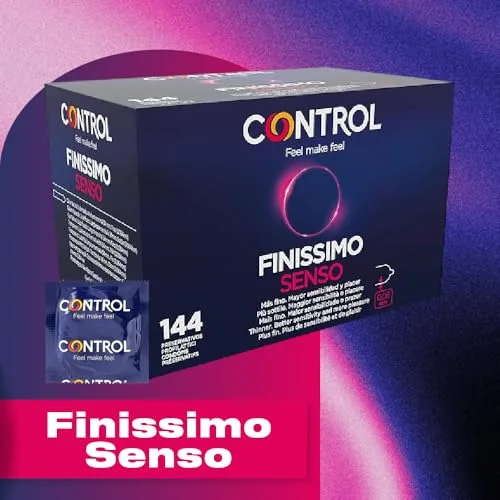 CONTROL ▫️ Finissimo Senso Preservativos Ultrafinos de 0,06 mm de látex natural - 144 preservativos 2