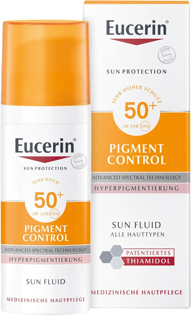 Eucerin ▫️ Pigment Control Fluido Solar FPS 50+, 50 ml Solução