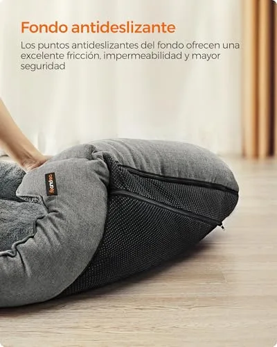 FEANDREA ▫️ Cama para cães, com bordas elevadas, 110 x 75 x 27 cm 5