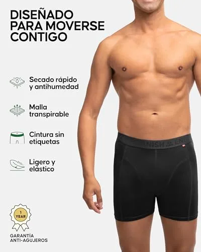 DANISH ENDURANCE ▫️ Boxers desportivos para homem, respiráveis, embalagem de 3 unidades 2