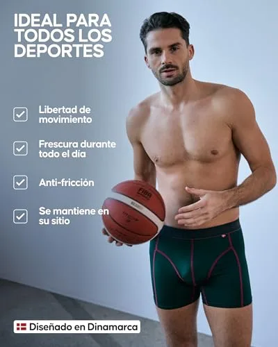 DANISH ENDURANCE ▫️ Boxers desportivos para homem, respiráveis, embalagem de 3 unidades 3