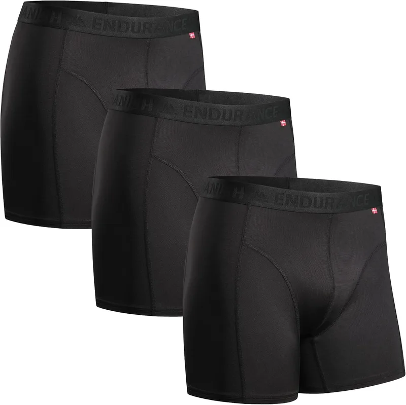 DANISH ENDURANCE ▫️ Boxers desportivos para homem, respiráveis, embalagem de 3 unidades