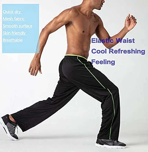 KEFITEVD ▫️ Calças de Caminhada para Homem Calças Respiráveis Calças de Corrida Calças de Exterior Calças Desportivas Leves Bolsos com Fecho de Corrediça 4