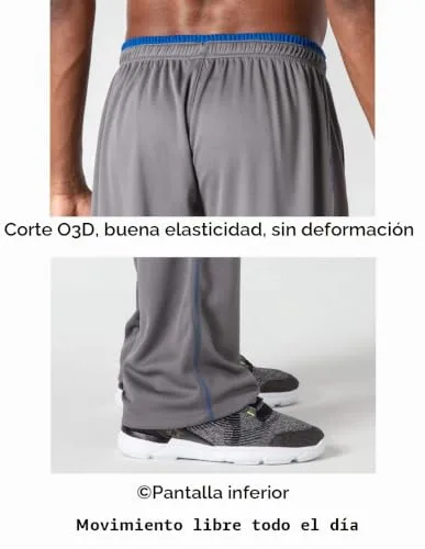 KEFITEVD ▫️ Calças de Caminhada para Homem Calças Respiráveis Calças de Corrida Calças de Exterior Calças Desportivas Leves Bolsos com Fecho de Corrediça 6