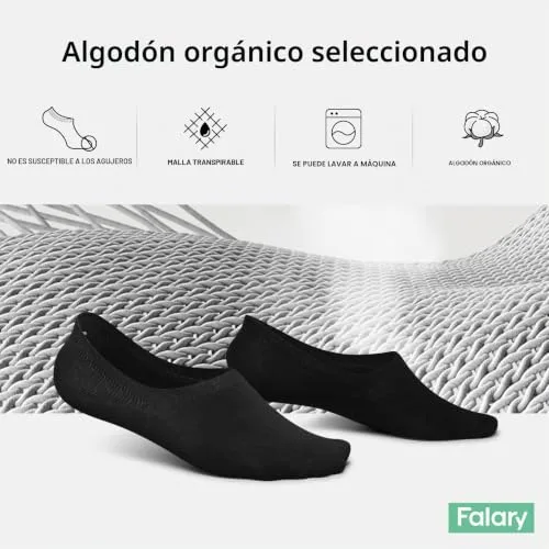 FALARY ▫️ 10 pares de meias invisíveis para homem e mulher, de verão, até ao tornozelo 4
