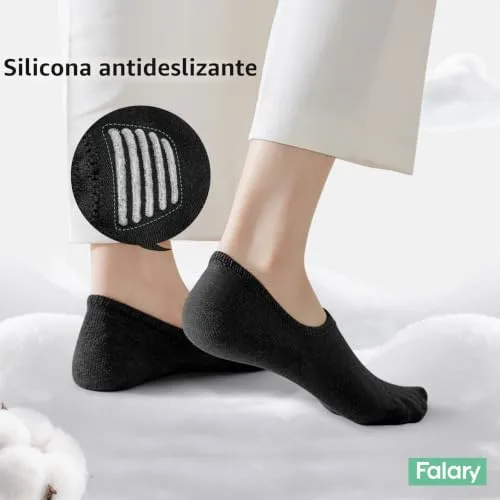 FALARY ▫️ 10 pares de meias invisíveis para homem e mulher, de verão, até ao tornozelo 5