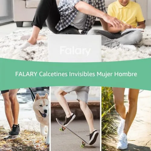 FALARY ▫️ 10 pares de meias invisíveis para homem e mulher, de verão, até ao tornozelo 7