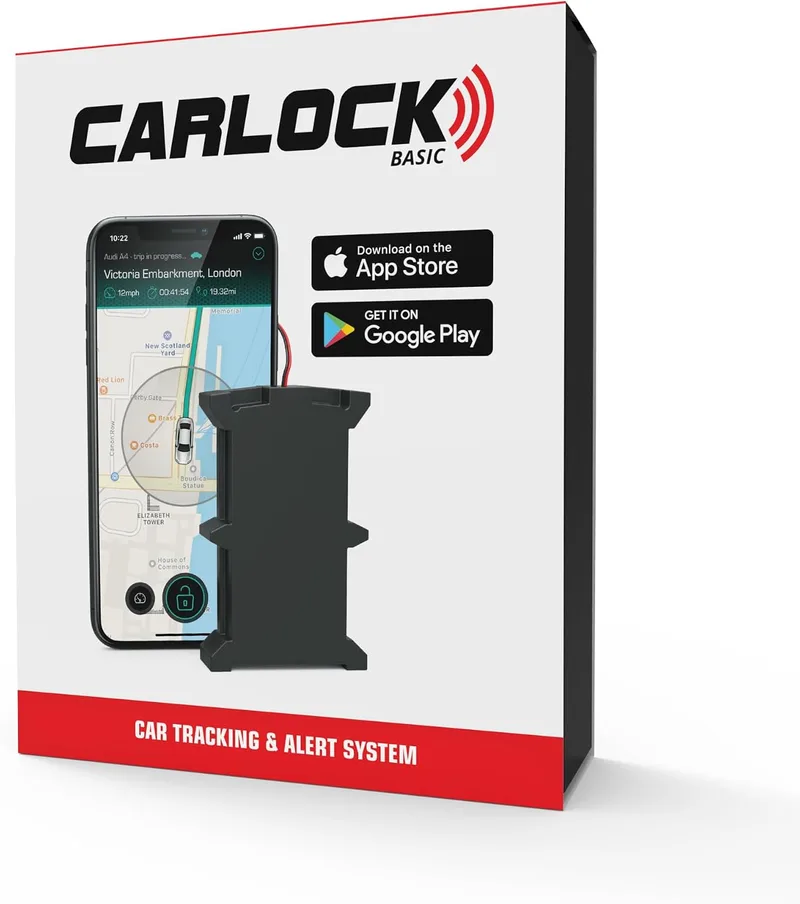 CARLOCK ▫️ Localizador GPS Basic para automóveis, alarme e sistema antirroubo para automóveis. Localizador GPS em tempo real, que notifica imediatamente em caso de vibrações ou movimentos suspeitos. Segurança total para o automóvel