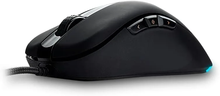 NEWSKILL ▫️ Atreo Professional Gaming Mouse, com fios, iluminação RGB personalizável, sensor ótico, 6200 DPI ajustável, 5 botões programáveis, botão Sniper, 30G, PC/Mac, preto