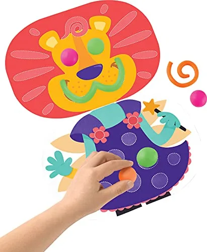 Maped ▫️ Conjunto de Pintura para Crianças - Kit «A Minha Primeira Massa de Modelar» - Adequado a partir dos 2 anos - Inclui 1 faca e 1 rolo de plástico, 1 tesoura, 3 potes de massa e 3 fichas de atividades 6