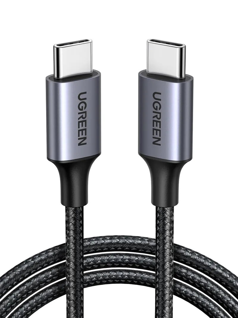 UGREEN ▫️ Cabo USB C 60W PD 3.0, Tipo C Carregamento Rápido Nylon Compatível com iPhone 17 Pro Max Air/16/15 Plus Pro Max, Galaxy S25 S24 S23 A53, Pixel 8 9, PS5, etc. 1M