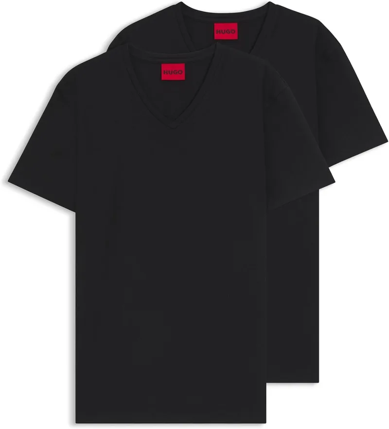 HUGO BOSS ▫️ Hugo-v 10194355 01 Camiseta de homem (Conjunto de 2)