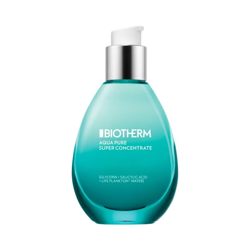 Biotherm, Aqua Pure Super Contentrate, Gel Hidratante Purificante, Hidrata e Matifica, Enriquecido com Ácido Salicílico e Life Plankton, Para Todos os Tipos de Pele, 50 ml