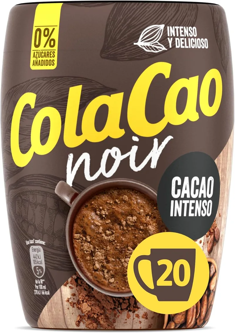 ColaCao ▫️ Noir 0% de açúcares adicionados, 300 g
