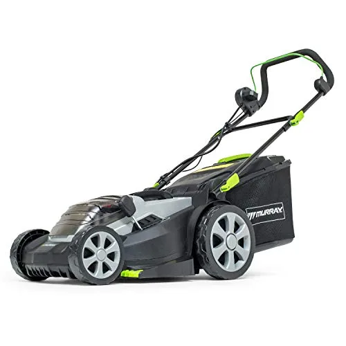 Murray ▫️ 2x18V 36V Cortador de relva com bateria de lítio, IQ18WM37, 37 centímetros, com tecnologia Briggs & Stratton, até 425 m², incluindo 2 baterias de 2,5 Ah e carregador duplo, 5 anos de garantia 2