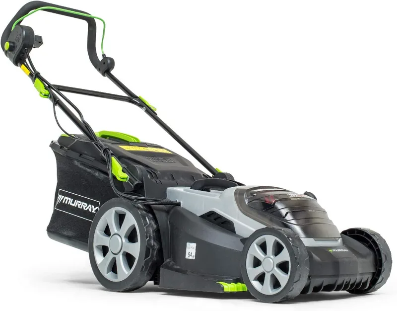 Murray ▫️ 2x18V 36V Cortador de relva com bateria de lítio, IQ18WM37, 37 centímetros, com tecnologia Briggs & Stratton, até 425 m², incluindo 2 baterias de 2,5 Ah e carregador duplo, 5 anos de garantia