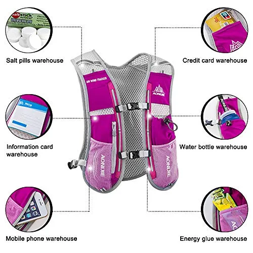 HINATAA ▫️ Mochila de hidratação leve, 5 L, 190 g, para homem e mulher, ciclismo, corrida, escalada, caminhadas 3