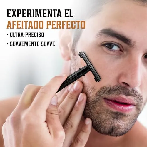 SHAVING REVOLUTION ▫️ 50 Lâminas de barbear de duplo fio – Lâminas de aço inoxidável japonês – Clássicas para um barbear suave e preciso. 6