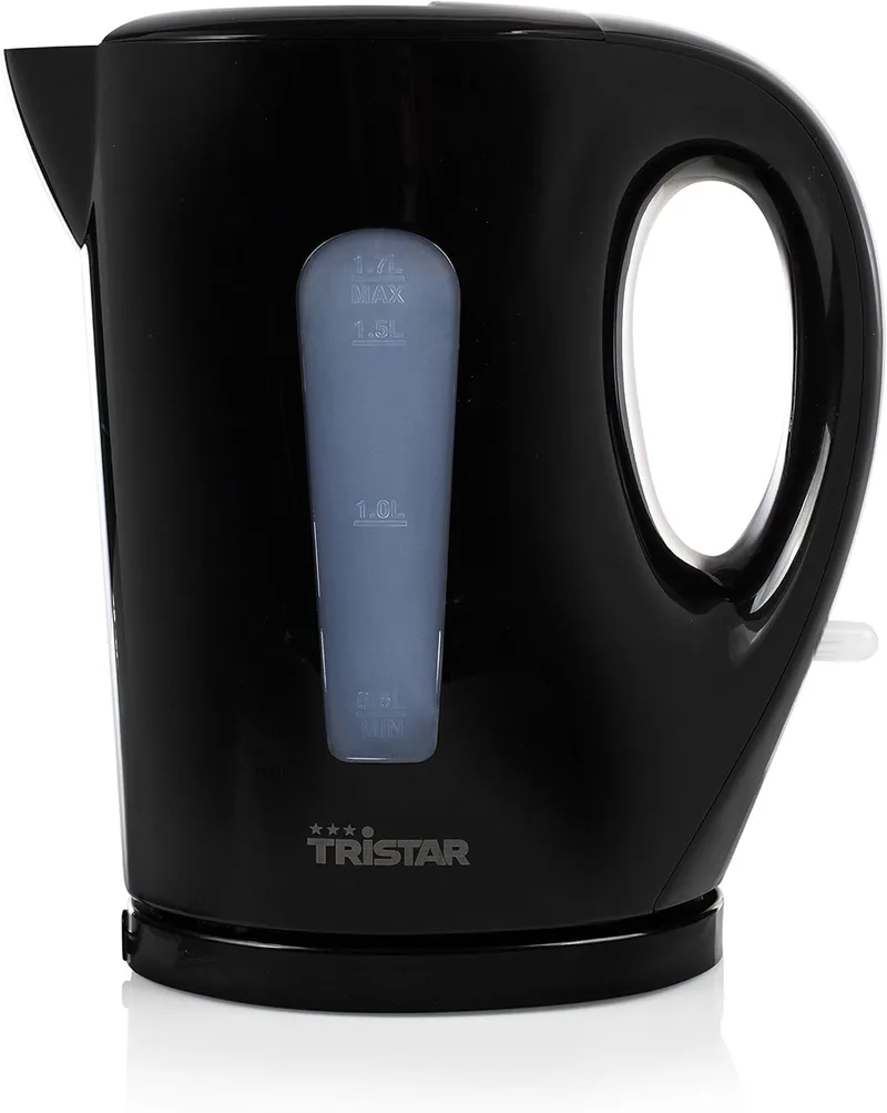 Tristar ▫️ Chaleira WK-3384, 1,7 litros de capacidade, 2200 Watt de potência, Plástico, Preto