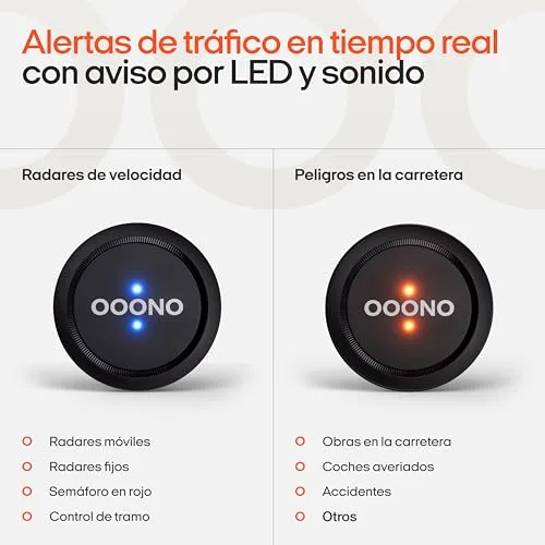 OOONO ▫️ Co-Driver 1 – Alertas de perigo em tempo real | Sem subscrição | Bateria de lítio de 3 V de longa duração | Compatível com Apple CarPlay e Android Auto 5