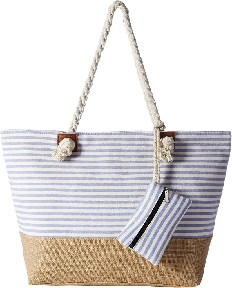 DonDon ▫️ Bolsa de praia grande, impermeável, com fecho de correr e alça de ombro