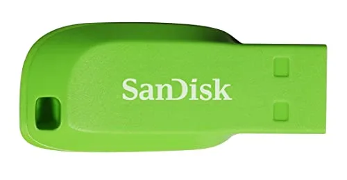 SanDisk ▫️ Pen USB Cruzer Blade de 32 GB, azul/rosa/verde, 3 unidades (embalagem de 1) 2