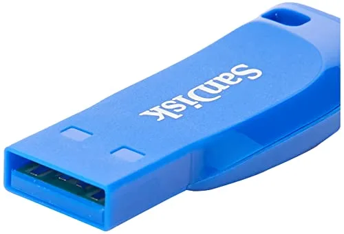 SanDisk ▫️ Pen USB Cruzer Blade de 32 GB, azul/rosa/verde, 3 unidades (embalagem de 1) 3