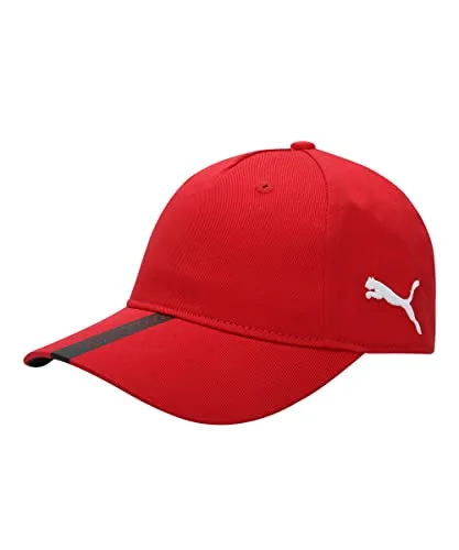 PUMA ▫️ Boné Unissexo para Adulto, Vermelho-Preto, Tamanho único 2