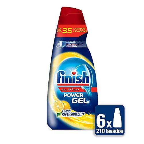 Finish ▫️ Gel All in 1 Max Power para máquina de lavar louça - 210 lavagens - Aroma a limão 2